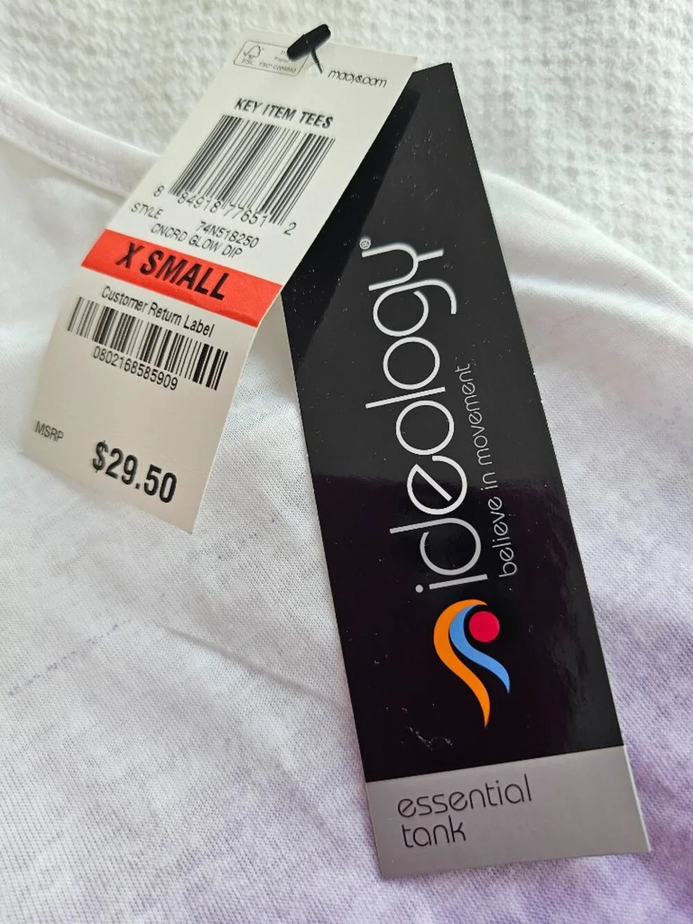 Ideology Essential Tank Size XSMALL  Color: CNCRD Glow Dip - Picture 6 of 8